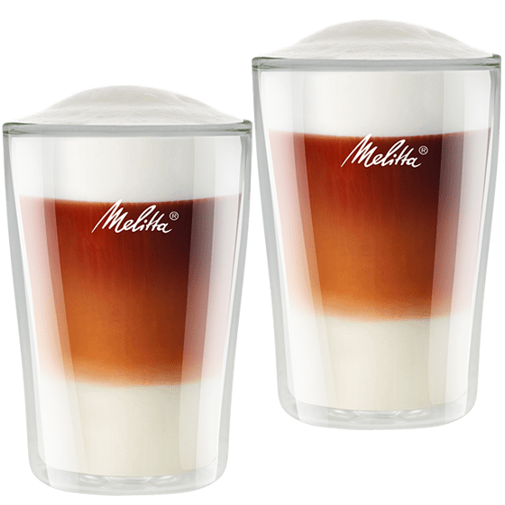 Zubehoer Melitta Latte Macchiato gross doppelwandig 300ml Set 6761118