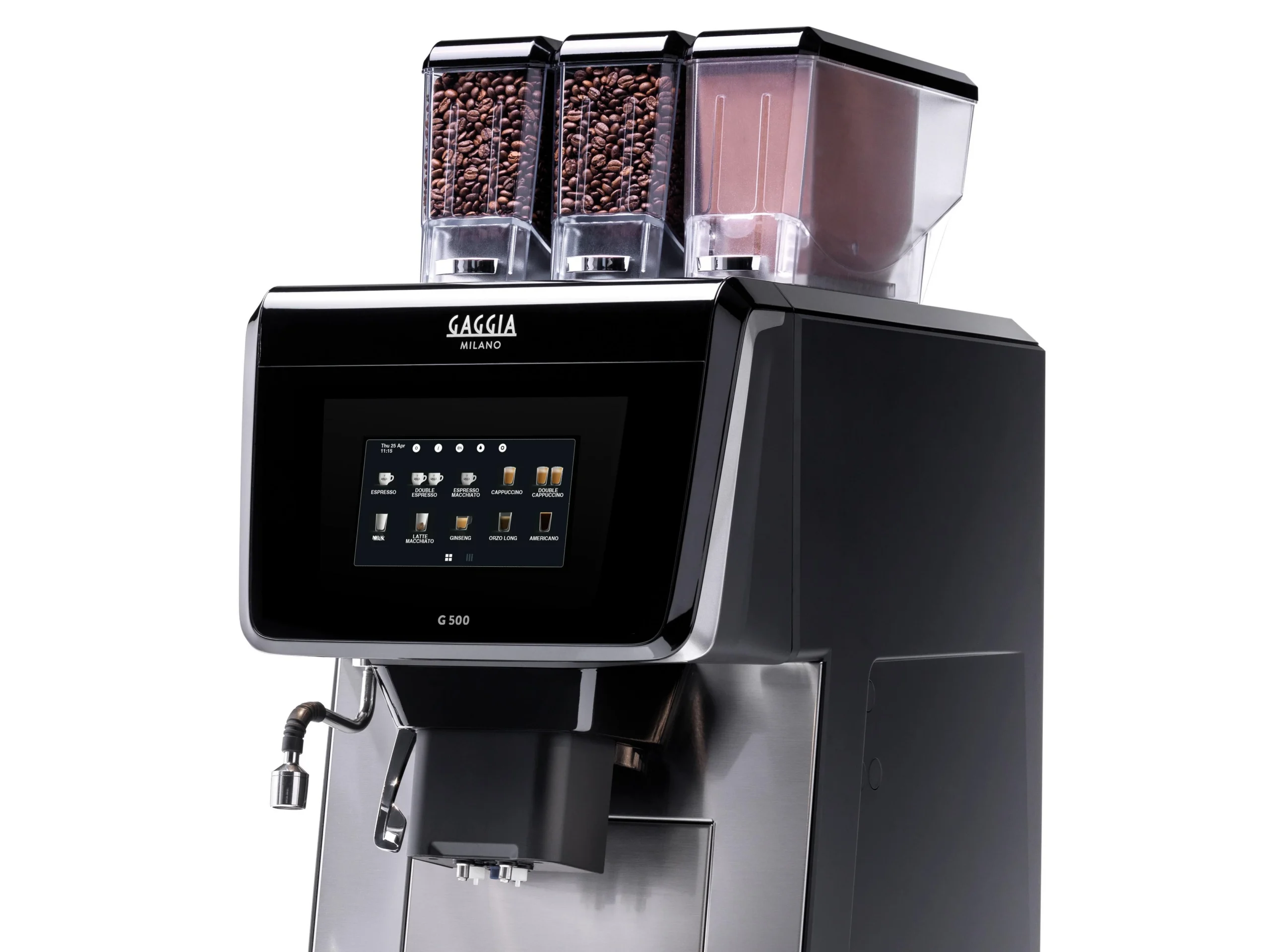 Gaggia G500 — obudowa i panel pod kątem